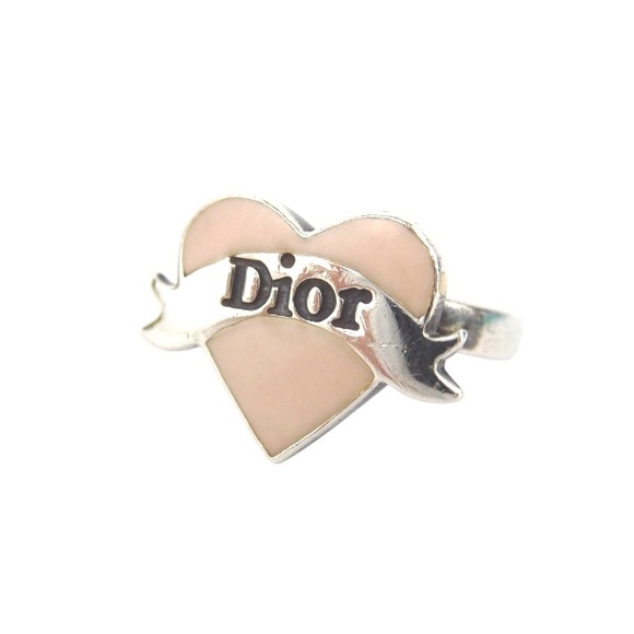 Dior Vintage Pink Heart Ring - Picture 2 of 4